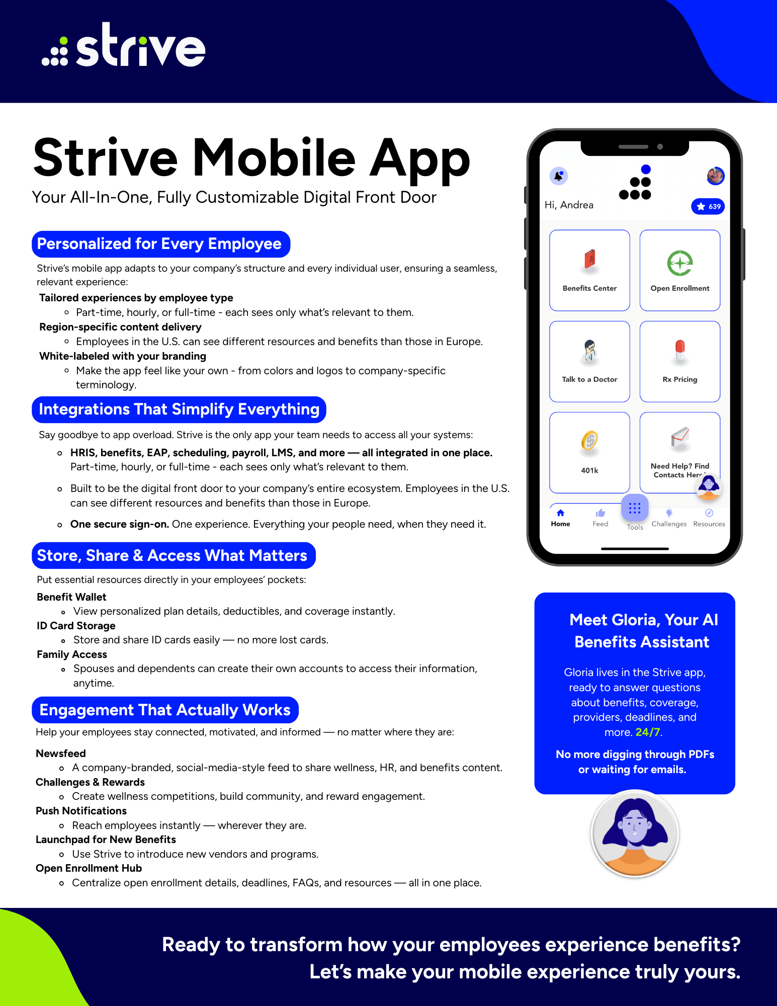 Strive - Mobile App Flyer