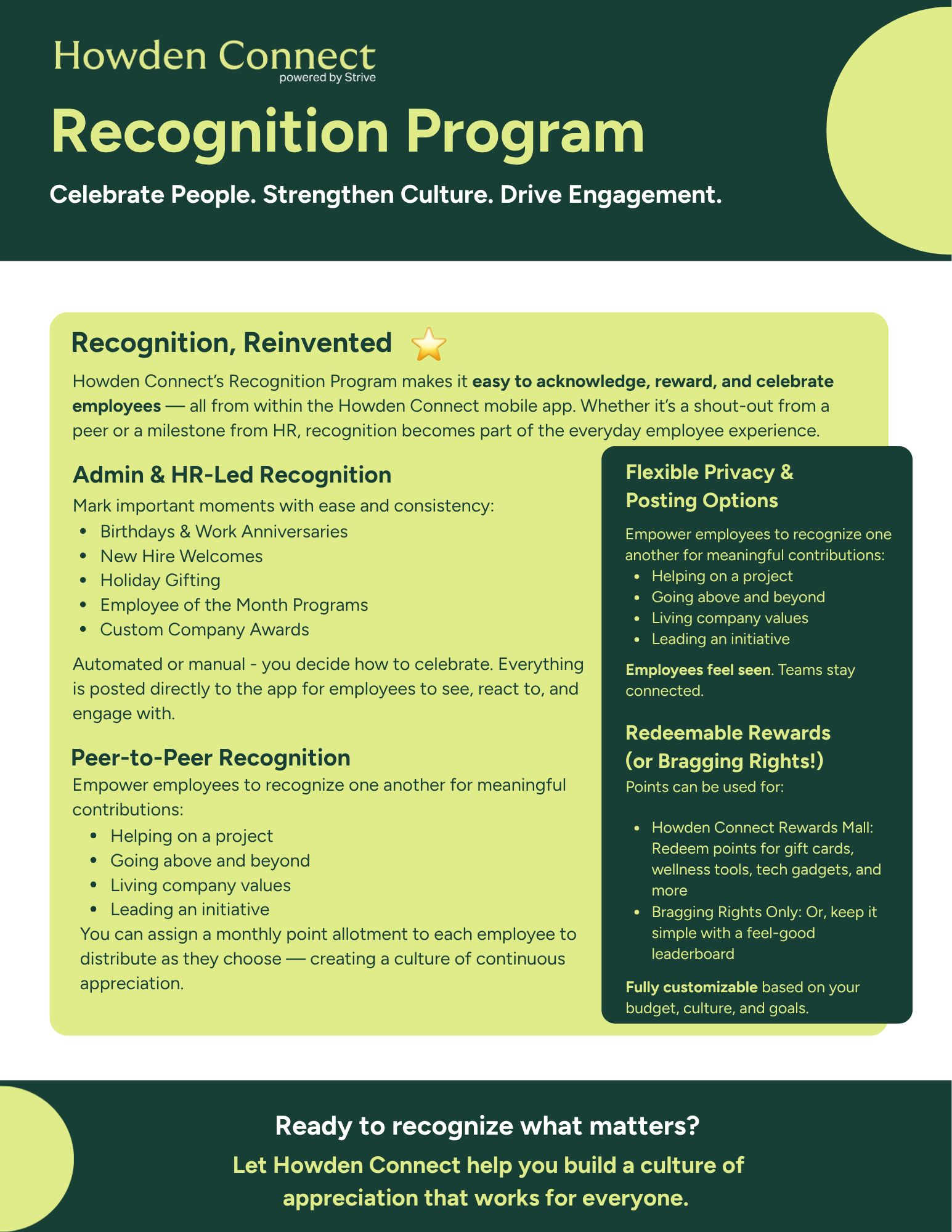HOWDEN - Recognition Program 32726